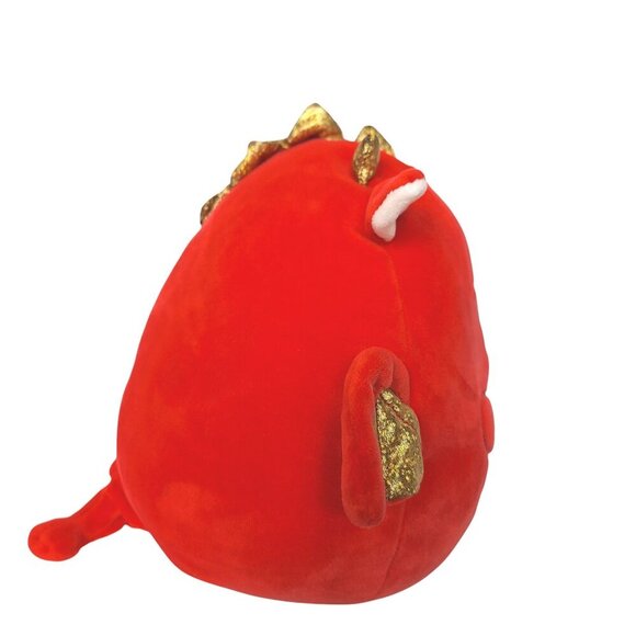 Squishmallow Baiden Red Dragon Bubble Tea Valentines Plush 8 Inch - Picture 2 of 7
